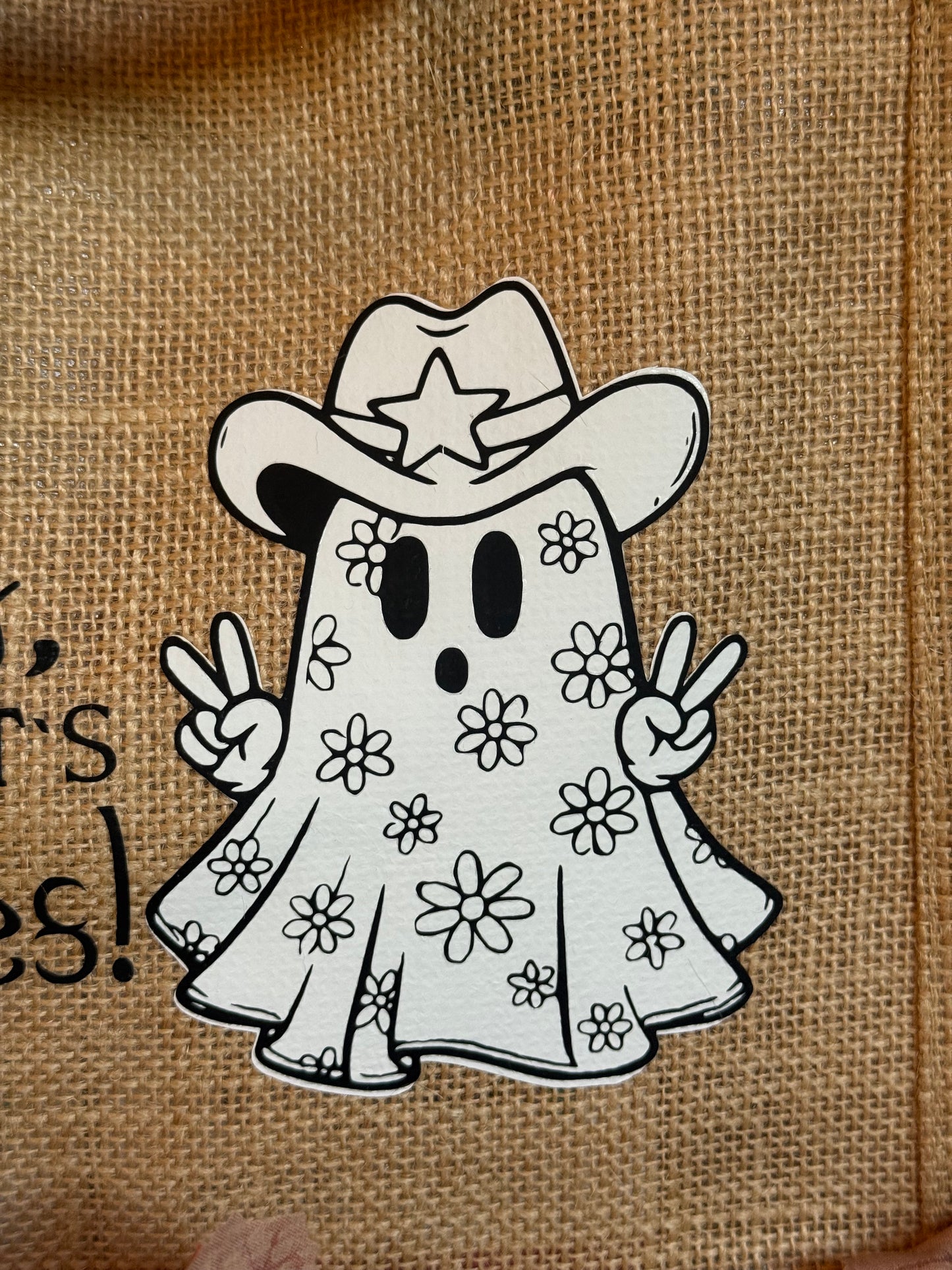 Halloween Jutetasche Süßes,sonst gibt’s Saures. Sammeltasche