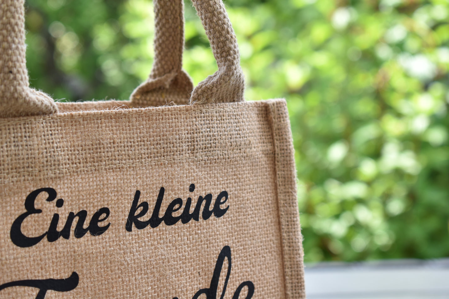 Personalisierbare Geschenktasche "Eine kleine Freude für dich", Naturell