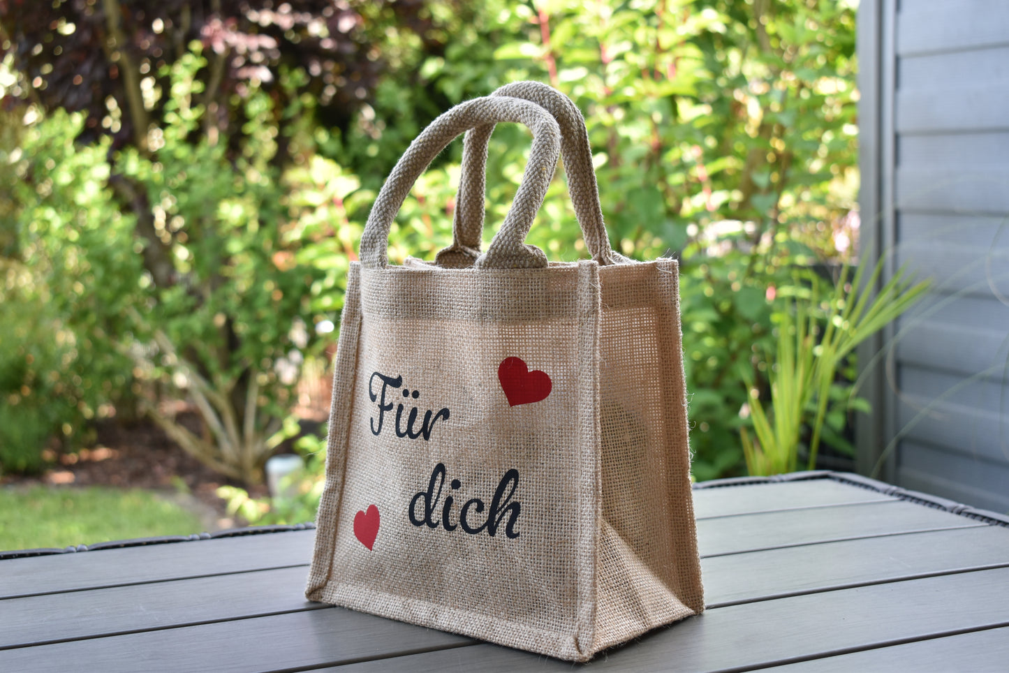 Personalisierbare Geschenktasche mit der Aufschrift "Für dich",