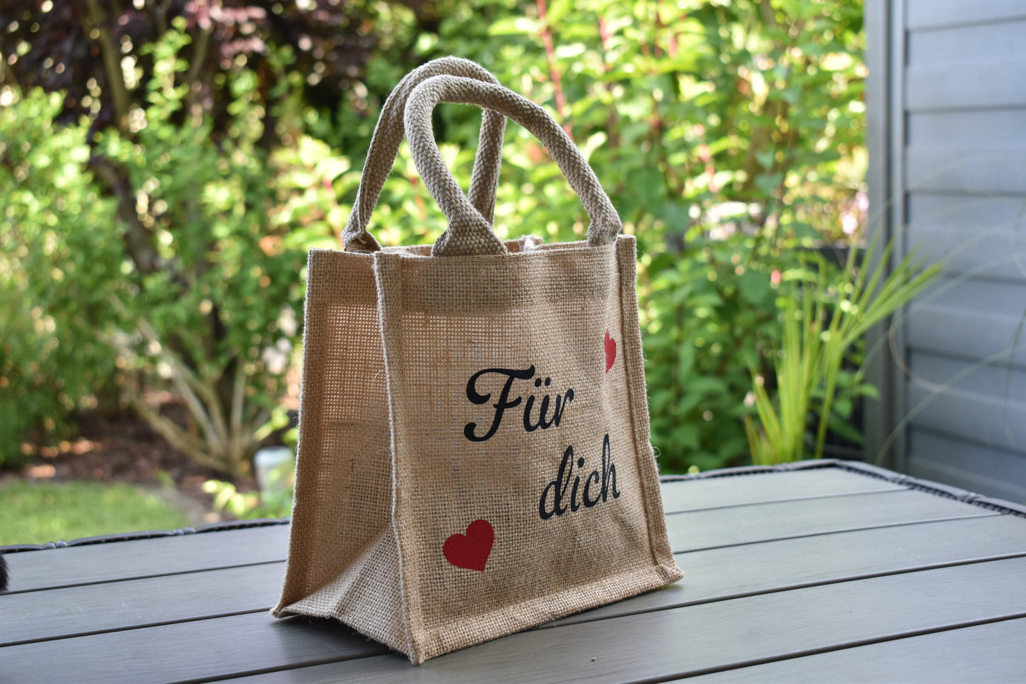 Personalisierbare Geschenktasche mit der Aufschrift "Für dich",