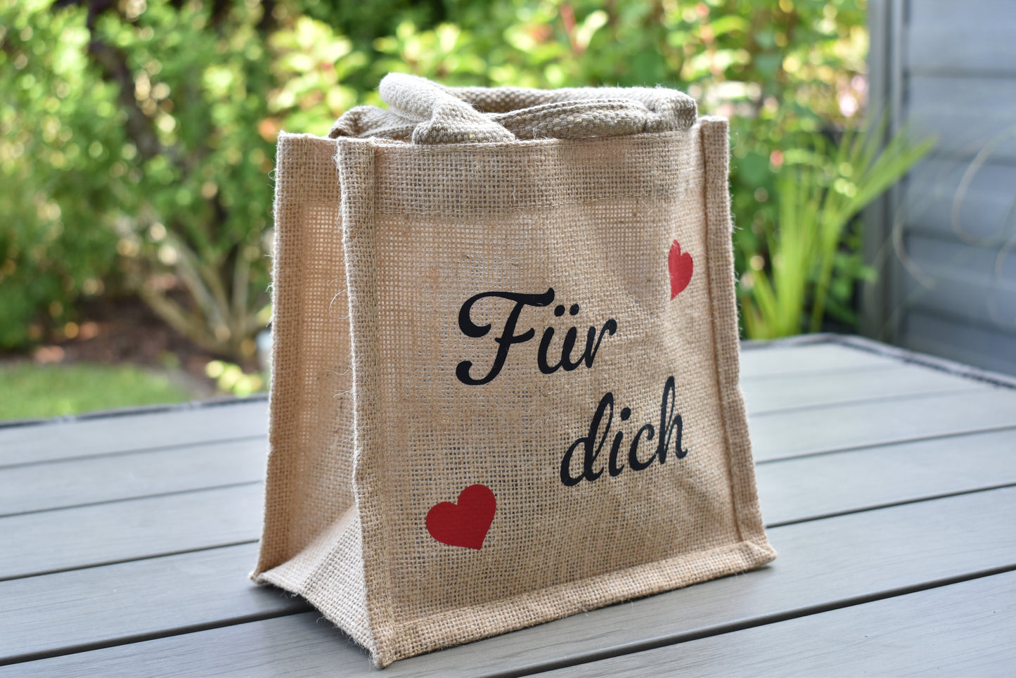 Personalisierbare Geschenktasche mit der Aufschrift "Für dich",