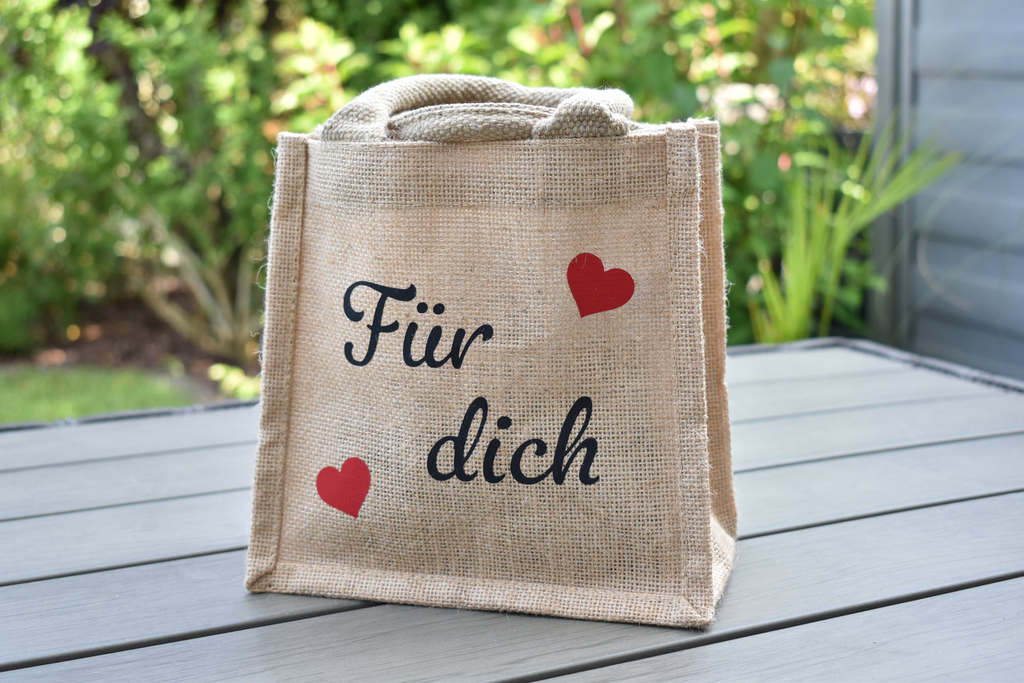 Personalisierbare Geschenktasche mit der Aufschrift "Für dich",