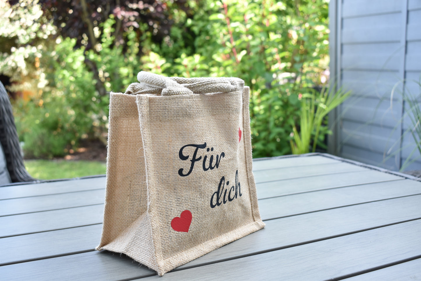 Personalisierbare Geschenktasche mit der Aufschrift "Für dich",