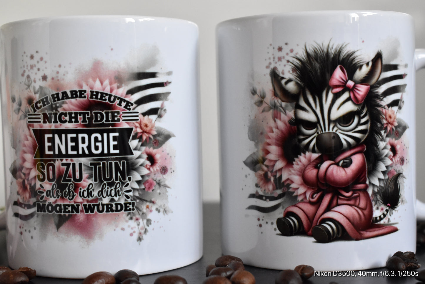 Humorvolle Kollegengeschenk Idee: Die Energie für heute fehlt - Sarkastische Tasse!