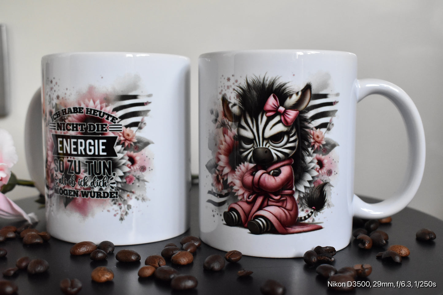 Humorvolle Kollegengeschenk Idee: Die Energie für heute fehlt - Sarkastische Tasse!